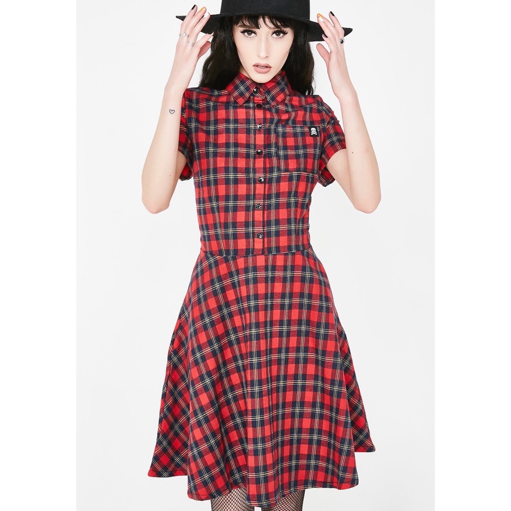 Dolls Kill plaid dress